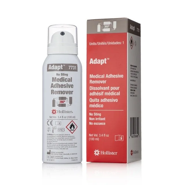 Hollister Adapt medical adhesive remover spray 7731 bottle and box 4
