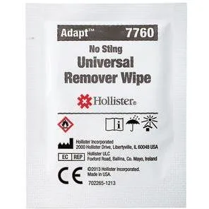 Hollister Adapt universal remover wipe 7760, box of 50 2